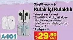 GOSMART KULAK İÇİ KULAKLIK GOSMART KULAK İÇİ KULAKLIK